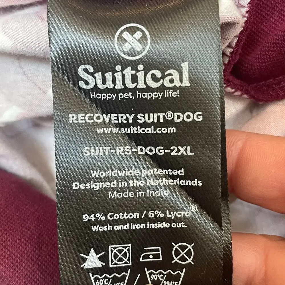 Suitical Dog Recovery Suit 2XL Wound Protection Cone Alternative Blue Camo Vest